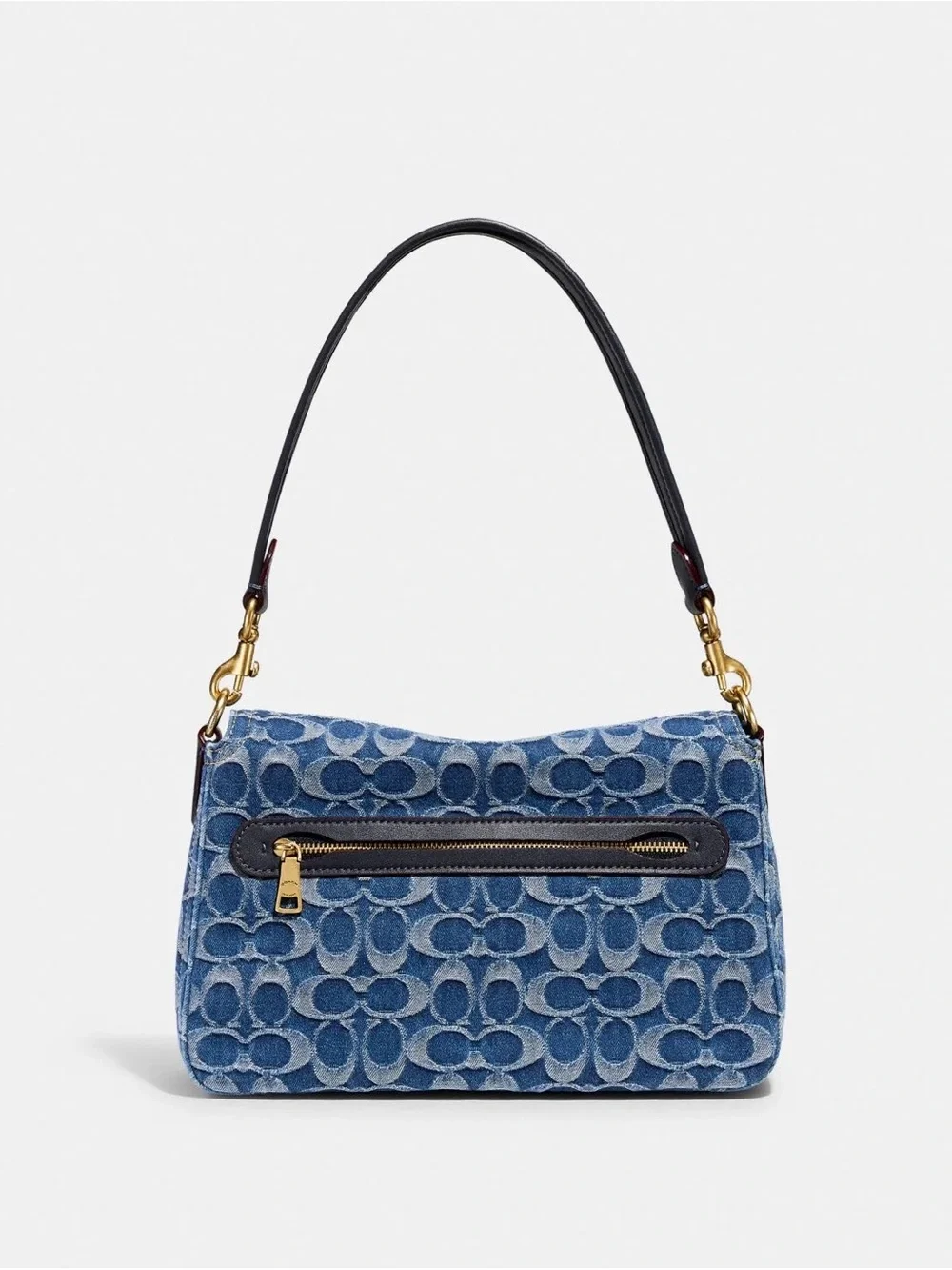 Coach Soft Tabby Shoulder Bag In Signature Denim - Picture 8 of 12